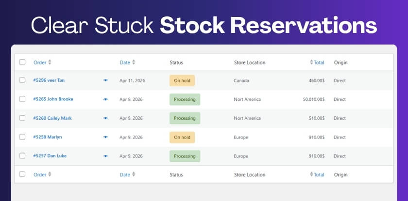 Clear Stuck Stock Reservations