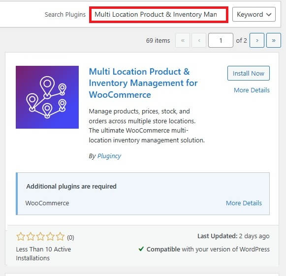 install Multi Location Product & Inventory Management for WooCommerce